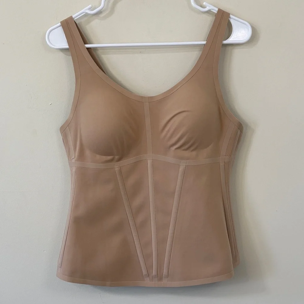 Honeylove Boldness Tank Shapewear Rose Tan Size XL - Picture 2 of 7